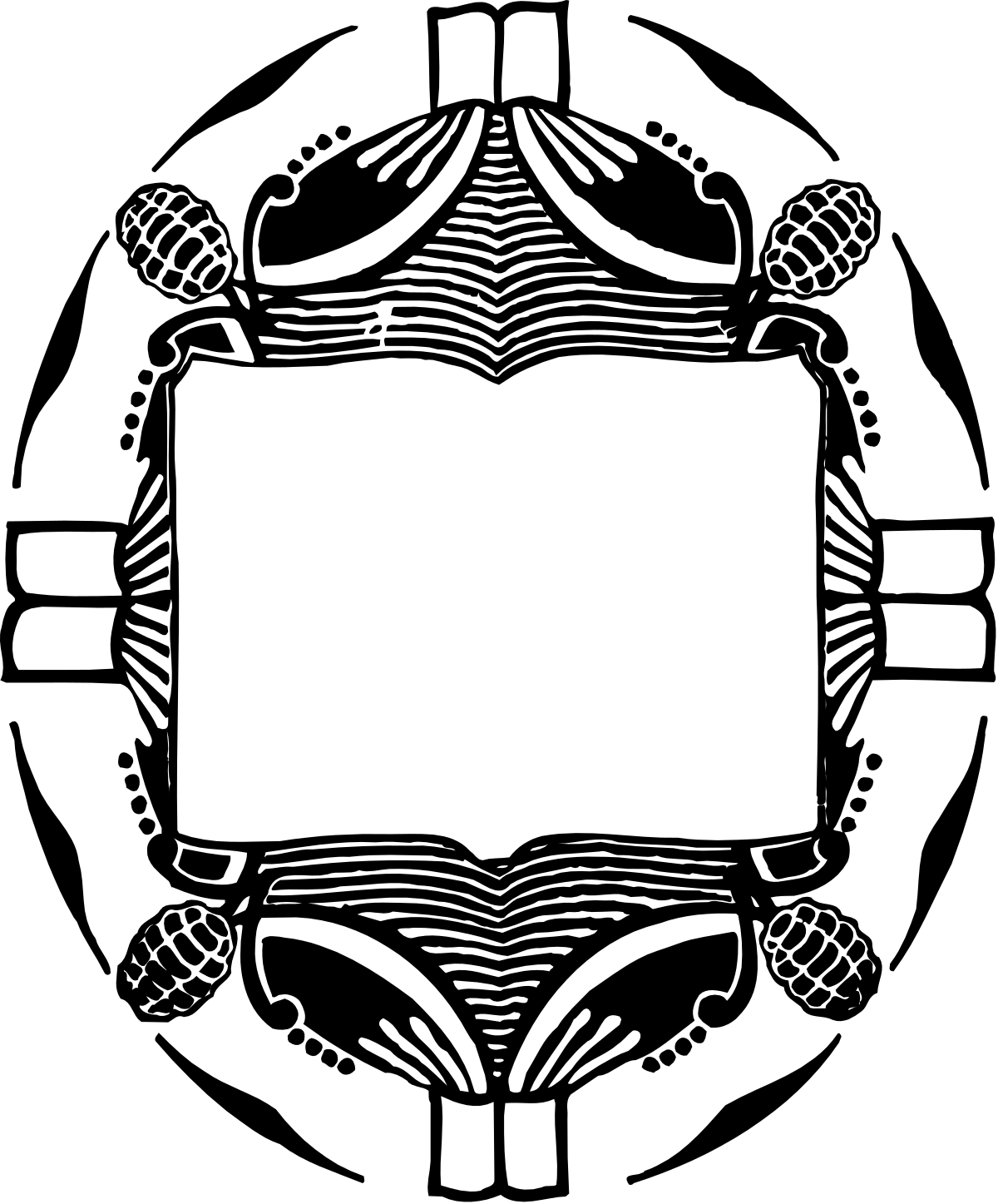 Zebra Clipart: Stunning Black and White Borders for Creative Designs