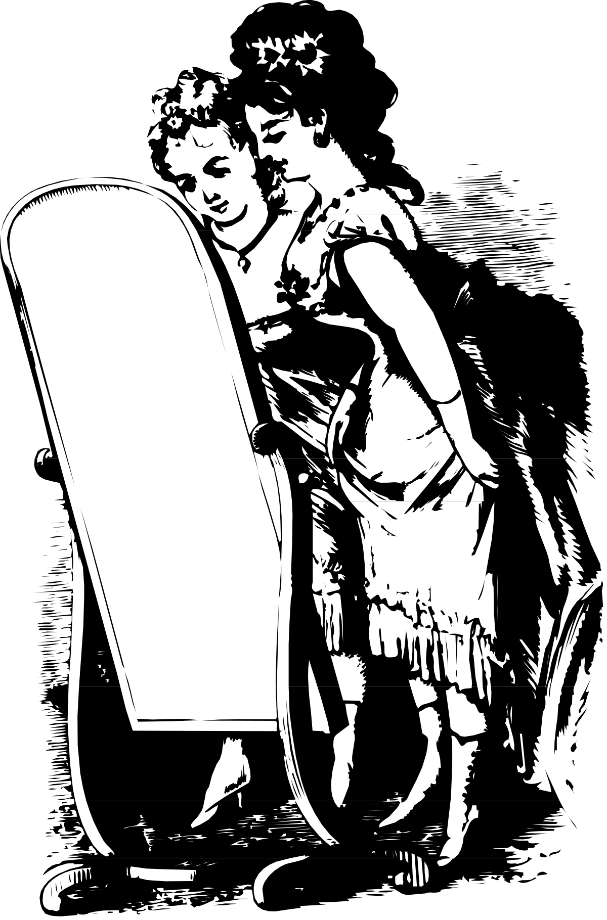 Black and White Man in Suit Clipart - Elegant Business Illustration