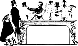 Black and White Table Clipart - Elegant Borders Design