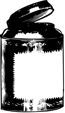 Paint Jar and Brush Stroke Clipart - Artistic Borders and Designs