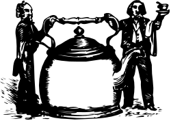 Black and White Teapot Clipart - Elegant Borders and Design Elements