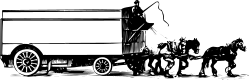 Black and White Horse Clipart - Elegant Dark Illustration