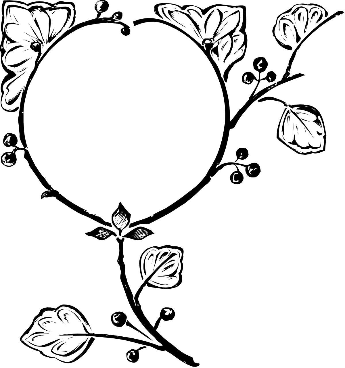 Black and White Bird Flying Clipart - Elegant Borders for Creative Projects