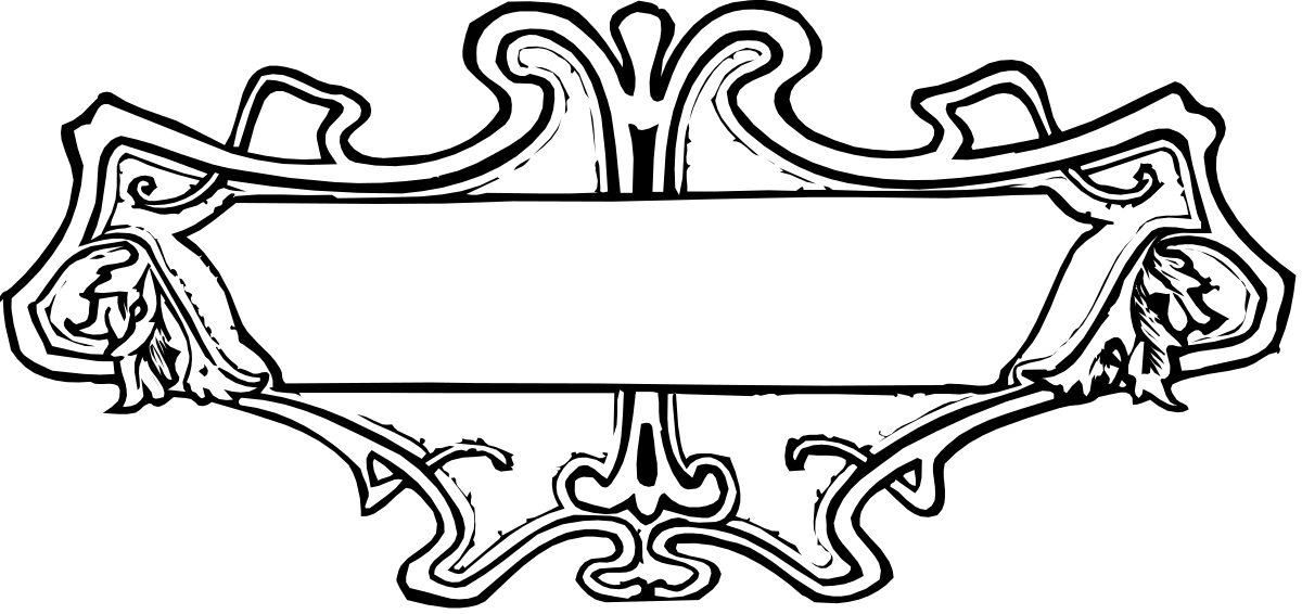Black and White Scroll Clipart - Elegant Borders and Decorative Elements