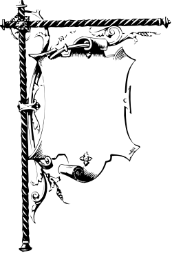 Black and White Knife-Wielding Man Clipart - Striking Borders