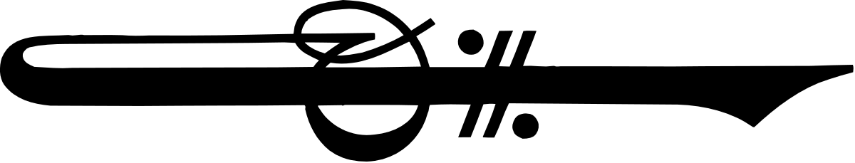 Black and White Arrow Logo Clipart - Elegant Border Design