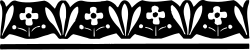 Black and White Logo Clipart: Elegant Borders and White Lettering