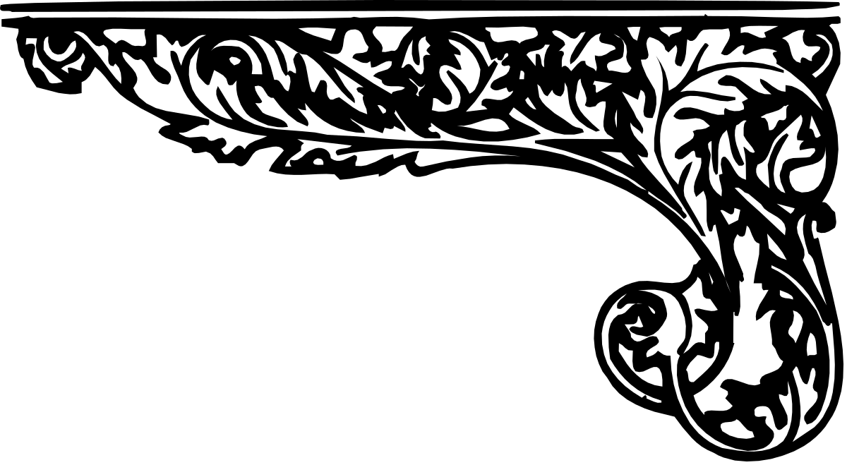 Deer Head Silhouette Clipart - Elegant Borders & Corners Design