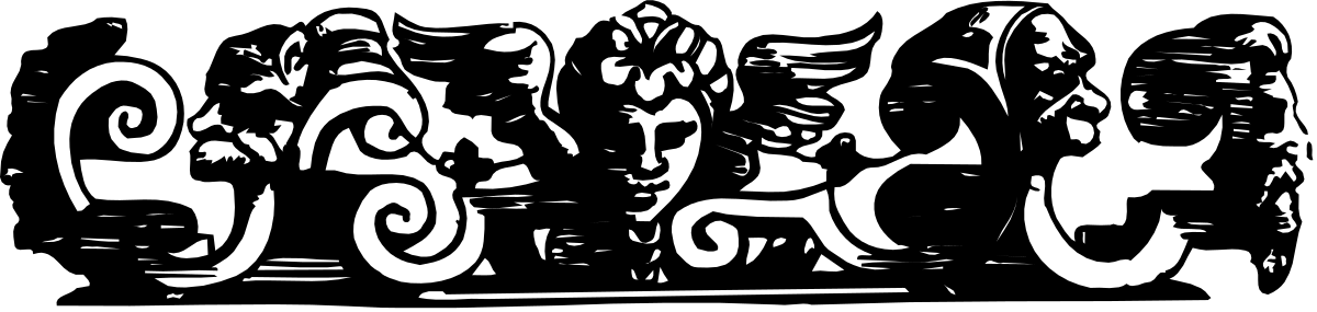 Biking Enthusiasts Clipart: Black and White Group Riding Bikes