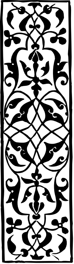 Black and White Abstract Pattern Clipart - Versatile Borders for Creative Projects