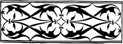 Black and White Square Pattern Clipart - Elegant Borders Design