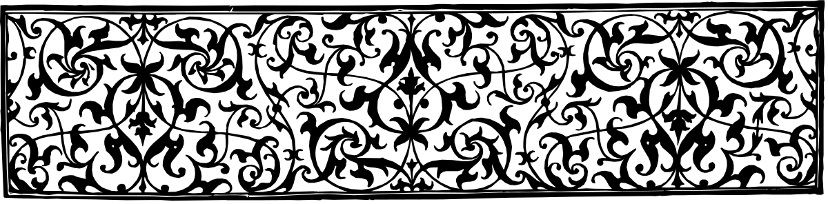 Border Designs: Elegant Black and White Rectangular Pattern Clipart