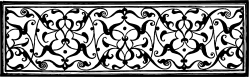 Black and White Square Pattern Clipart - Stylish Borders for Design