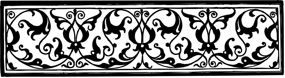 Elegant Black and White Pattern Borders for Creative Designs