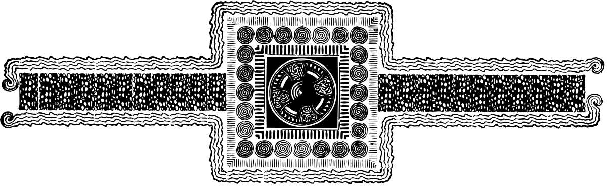 Black and White Circular Object Clipart - Creative Borders