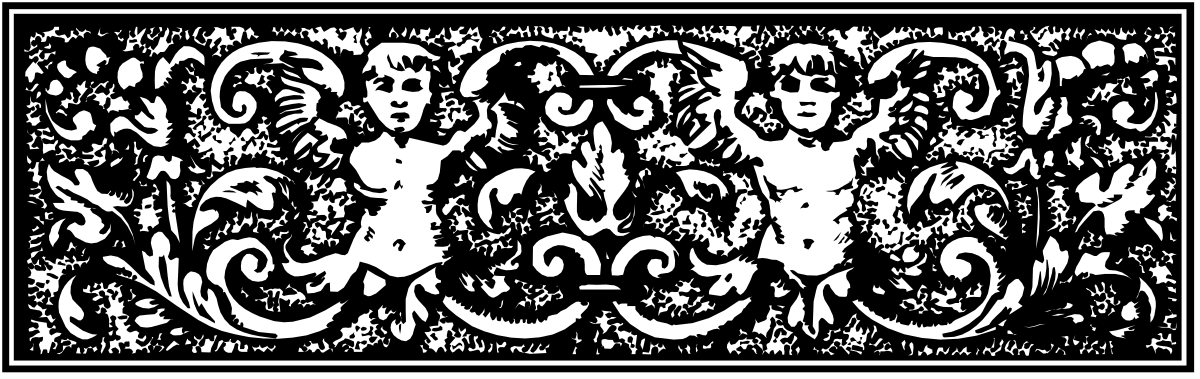 Black and White Pattern with White Border Clipart Design
