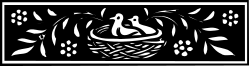 Bird Nest Clipart - Elegant Black and White Design for Creative Projects