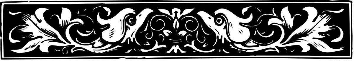 Nola Word Clipart on Black Background - Elegant Borders Design