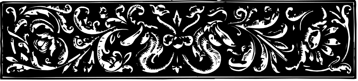 Black and White Pattern Clipart - Elegant Borders and Designs