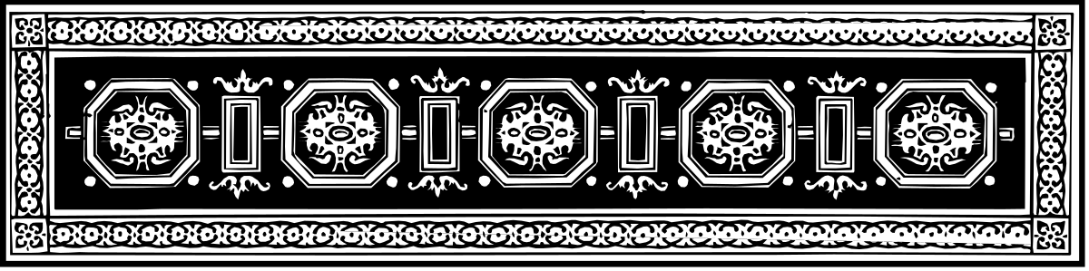 Black and White Border Clipart - Elegant Decorative Edges