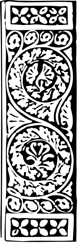 Black and White Number Borders Clipart for Creative Designs