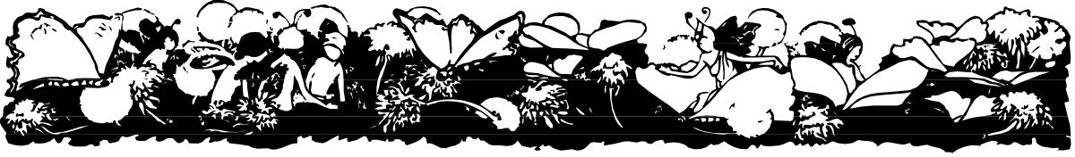 a black and white image of a bunch of flowers clip art png transparent Elegant Black and White Flower Borders Clipart for Creative Projects