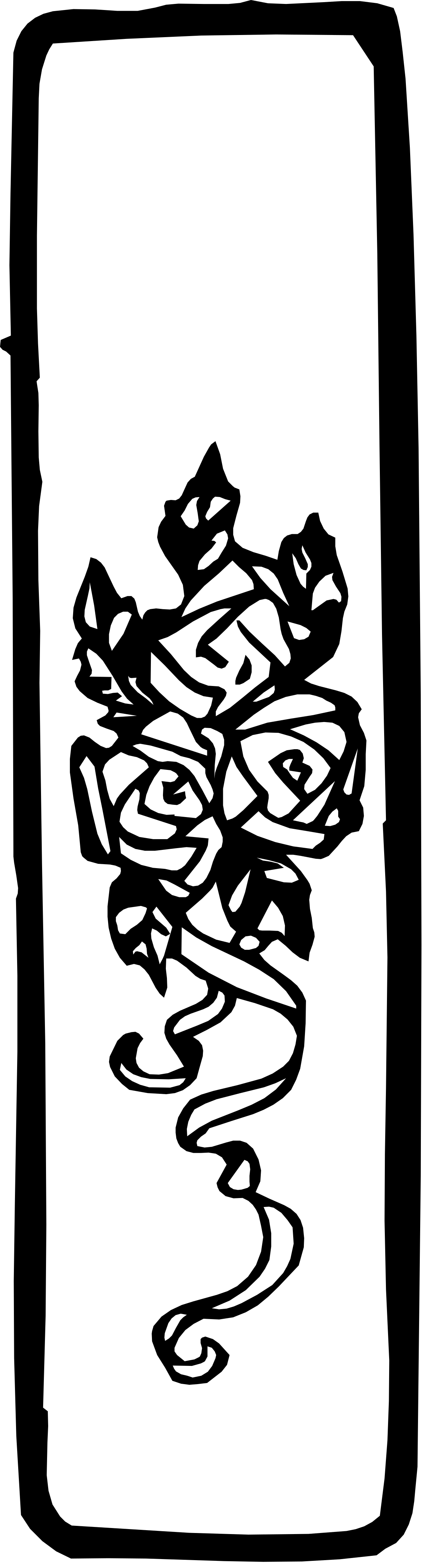 Tree Clipart - Black and White Design for Creative Borders