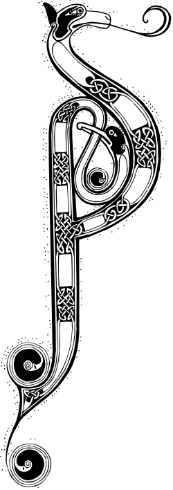 Black and White Letter P Clipart with Unique Patterns - Stylish Borders for Creative Projects