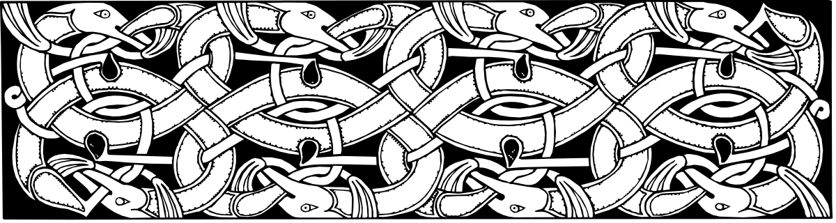 Black and White Face Clipart - Elegant Borders Design