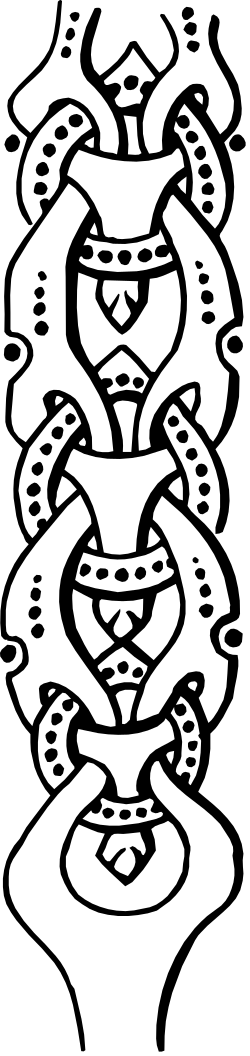 Spiral Design Clipart - Elegant Black and White Borders