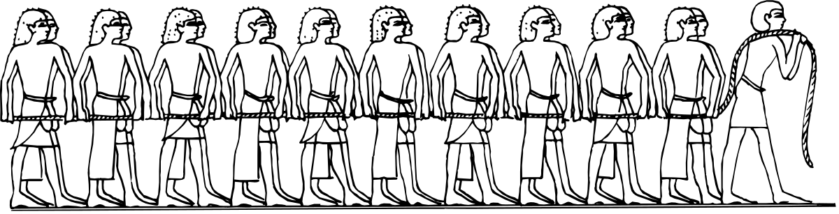 People Standing in a Line Clipart - Borders & Brdrtop Design