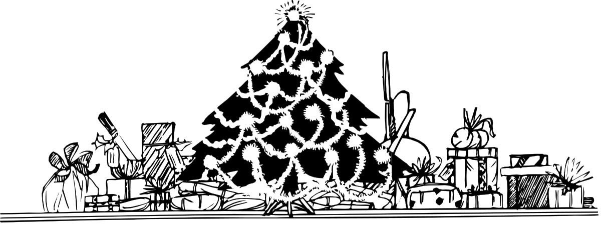 City Clipart: Black and White Urban Borders for Creative Projects