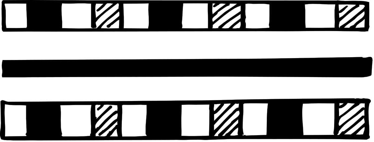 a black and white film strip pattern clip art png transparent Black and White Film Strip Pattern Clipart - Elegant Borders for Creative Projects