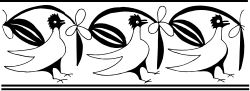 Heart-Shaped Three Birds Clipart for Creative Designs