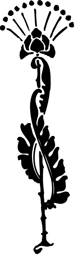 Elegant Black and White Borders Clipart Featuring a Mysterious Figure in Darkness