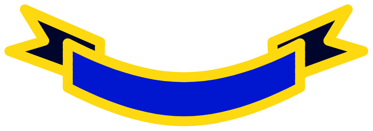 Blue and Yellow Stripe Logo Clipart - Eye-Catching Borders Design