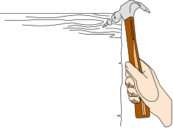 Hammer in Hand Clipart - Perfect for Borders and Corners Designs