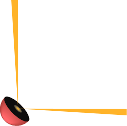 Yellow Frame with Red Heart Clipart - Stylish Borders and Corners