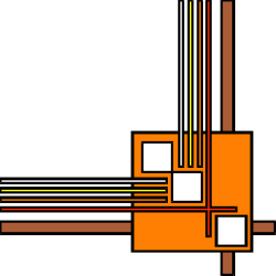 Vibrant Orange and Yellow Borders and Corners for Creative Designs