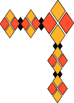 Elegant Black and Yellow Square Pattern Clipart - Borders and Corners Design