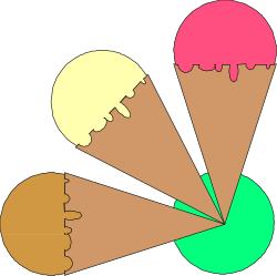 Delicious Ice Cream Clipart: Borders and Corners for Creative Designs