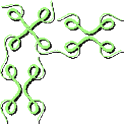 Molecule Structure Diagram Clipart: Creative Borders and Corners for Science Projects
