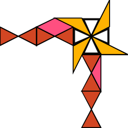 Colorful Geometric Borders and Corners Clipart on Black Background