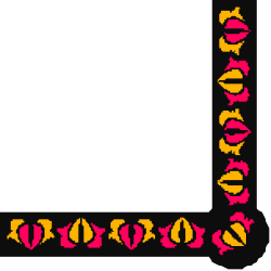 Vibrant Red and Yellow Borders and Corners Clipart for Creative Projects