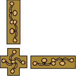 Cross with Floral Pattern - Beautiful Borders & Corners Clipart