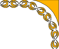 Black and Yellow Circular Design Frame - Elegant Borders and Corners Clipart