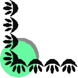 Green Skull Clipart with Black Outline - Creative Borders and Corners Design
