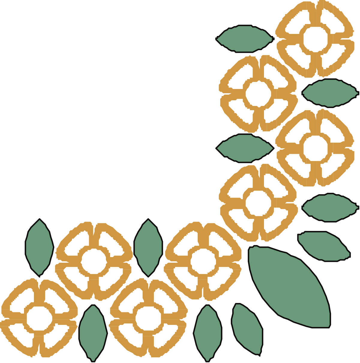 a green and brown wreath with leaves clip art png transparent Green and Brown Leaf Wreath Clipart - Elegant Borders and Corners Design