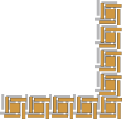 Borders and Corners: Intricate Square Design Clipart