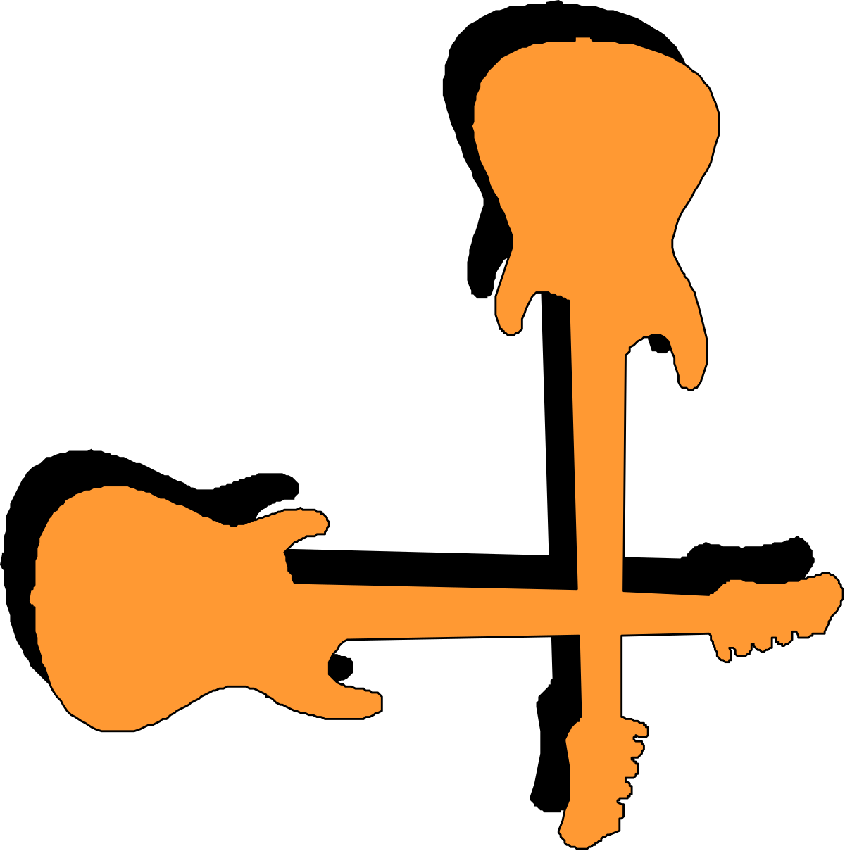a guitar and a guitar stand clip art png transparent Guitar Clipart and Stand - Creative Borders & Corners Design